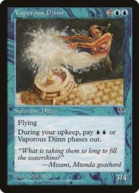Vaporous Djinn - Mirage - Magic: The Gathering card