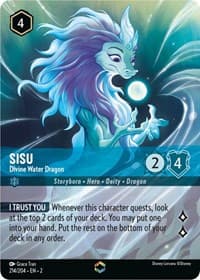 Sisu - Divine Water Dragon (Enchanted) - Rise of the Floodborn - Disney Lorcana card