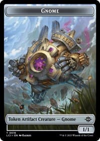 Gnome // Dinosaur (0010) Double-Sided Token - The Lost Caverns of Ixalan - Magic: The Gathering card