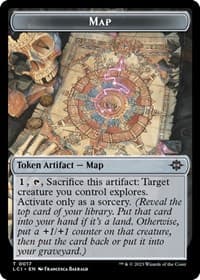 Map // Fungus Double-Sided Token - The Lost Caverns of Ixalan - Magic: The Gathering card