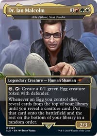 Dr. Ian Malcolm - Atla Palani, Nest Tender - Secret Lair Drop Series - Magic: The Gathering card