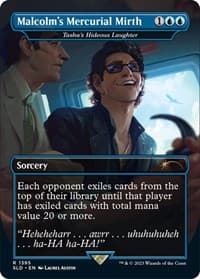 Malcolm's Mercurial Mirth - Tasha's Hideous Laughter - Secret Lair Drop Series - Magic: The Gathering card