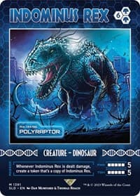 Indominus Rex - Polyraptor - Secret Lair Drop Series - Magic: The Gathering card