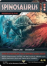 Spinosaurus - Regisaur Alpha - Secret Lair Drop Series - Magic: The Gathering card