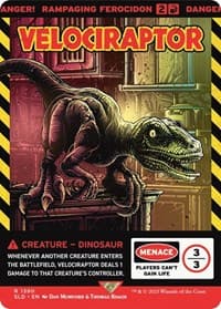 Velociraptor - Rampaging Ferocidon - Secret Lair Drop Series - Magic: The Gathering card