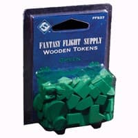 Wooden Gaming Tokens: Green - Fantasy Flight Games - Boardgames card