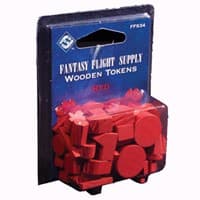 Wooden Gaming Tokens: Red - Fantasy Flight Games - Boardgames card