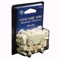 Wooden Gaming Tokens: White - Fantasy Flight Games - Boardgames card