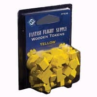 Wooden Gaming Tokens: Yellow - Fantasy Flight Games - Boardgames card