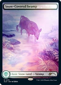 Snow-Covered Swamp (1475) (Rainbow Foil) - Secret Lair Drop Series - Magic: The Gathering card