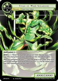 Titan of Wind Solarisire - Judgment of the Rogue Planet - Force of Will card