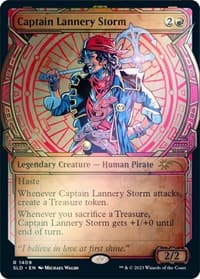Captain Lannery Storm (Rainbow Foil) - Secret Lair Drop Series - Magic: The Gathering card
