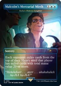 Malcolm's Mercurial Mirth - Tasha's Hideous Laughter (Rainbow Foil) - Secret Lair Drop Series - Magic: The Gathering card