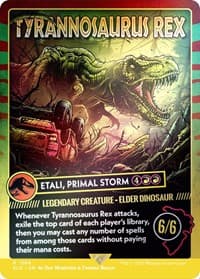 Tyrannosaurus Rex - Etali, Primal Storm (Rainbow Foil) - Secret Lair Drop Series - Magic: The Gathering card