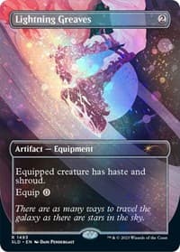 Lightning Greaves (1493) (Galaxy Foil) - Secret Lair Drop Series - Magic: The Gathering card
