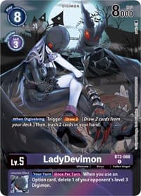 LadyDevimon - BT3-088 (Gift Box 2023) - Release Special Booster 1.0 - Digimon Card Game card
