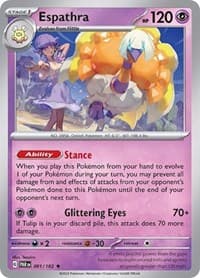 Espathra - 081/182 (Non-Holo) - Deck Exclusives - Pokemon card