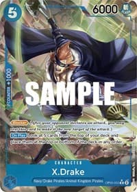 X.Drake (Alternate Art) - Awakening of the New Era - One Piece Card Game card