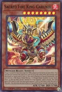 Sacred Fire King Garunix - Structure Deck: Fire Kings - YuGiOh card