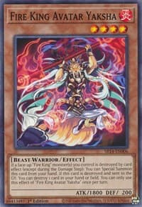 Fire King Avatar Yaksha - Structure Deck: Fire Kings - YuGiOh card