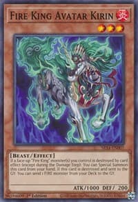 Fire King Avatar Kirin - Structure Deck: Fire Kings - YuGiOh card
