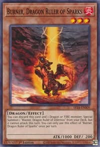 Burner, Dragon Ruler of Sparks - Structure Deck: Fire Kings - YuGiOh card