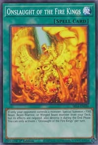 Onslaught of the Fire Kings - Structure Deck: Fire Kings - YuGiOh card