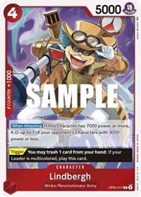 Lindbergh - Awakening of the New Era - One Piece Card Game card