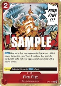Fire Fist - Awakening of the New Era - One Piece Card Game card