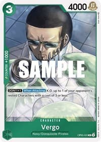 Vergo - Awakening of the New Era - One Piece Card Game card