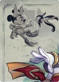 Minnie Mouse - Wide-Eyed Diver Puzzle Insert (Top Left) - Rise of the Floodborn - Disney Lorcana card