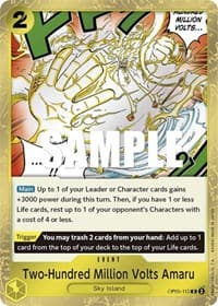Two-Hundred Million Volts Amaru - Awakening of the New Era - One Piece Card Game card