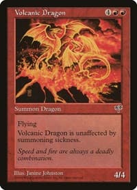 Volcanic Dragon - Mirage - Magic: The Gathering card