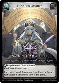 Tithe Proclamation - Promotional Cards - Grand Archive TCG card