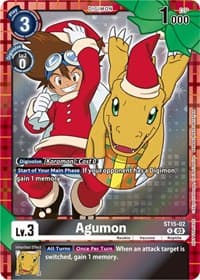 Agumon (Winter Holiday 2023) - Starter Deck 15: Dragon of Courage - Digimon Card Game card
