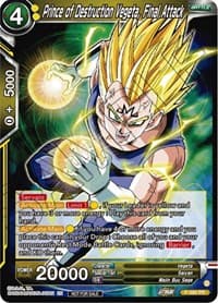 Prince of Destruction Vegeta, Final Attack (Zenkai Series Tournament Pack Vol.6) - Tournament Promotion Cards - Dragon Ball Super: Masters card