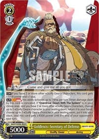 Goldlewis: Secretary of Defense - Guilty Gear -Strive- - Weiss Schwarz card