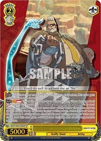 Goldlewis: Secretary of Defense (SP) - Guilty Gear -Strive- - Weiss Schwarz card