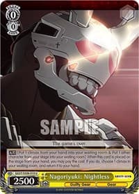 Nagoriyuki: Nightless - Guilty Gear -Strive- - Weiss Schwarz card