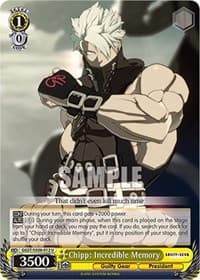 Chipp: Incredible Memory - Guilty Gear -Strive- - Weiss Schwarz card