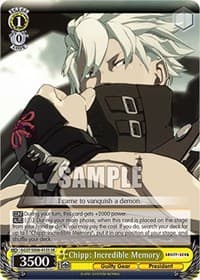 Chipp: Incredible Memory (SR) - Guilty Gear -Strive- - Weiss Schwarz card