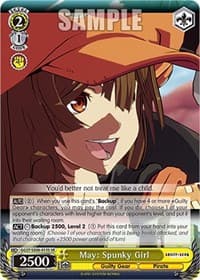 May: Spunky Girl (SR) - Guilty Gear -Strive- - Weiss Schwarz card
