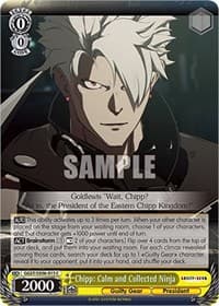 Chipp: Calm and Collected Ninja - Guilty Gear -Strive- - Weiss Schwarz card