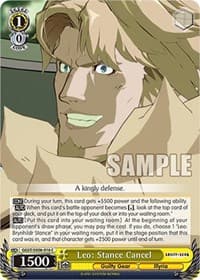 Leo: Stance Cancel - Guilty Gear -Strive- - Weiss Schwarz card