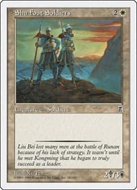 Shu Foot Soldiers - Portal Three Kingdoms - Magic: The Gathering card