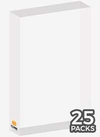 Cubeamajigs Reusable Gaming Packs - Clear (25-Pack) - Hitpoint Press Thingamajigs - Collectible Storage card