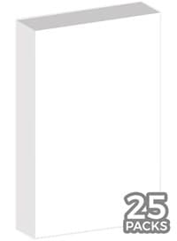 Cubeamajigs Reusable Gaming Packs - White (25-Pack) - Hitpoint Press Thingamajigs - Collectible Storage card