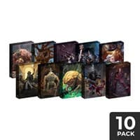 Cubeamajigs Reusable Gaming Packs - Big Bads Set 1 (10-Pack) - Hitpoint Press Thingamajigs - Collectible Storage card