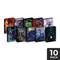 Cubeamajigs Reusable Gaming Packs - Big Bads Set 2 (10-Pack) - Hitpoint Press Thingamajigs - Collectible Storage card
