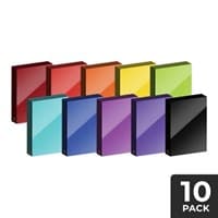 Cubeamajigs Reusable Gaming Packs - Rainbow Set (10-Pack) - Hitpoint Press Thingamajigs - Collectible Storage card